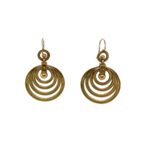 Victorian 14K Yellow Gold Earrings
