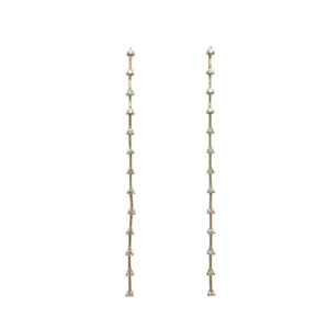 14K Yellow Gold Diamond Earrings