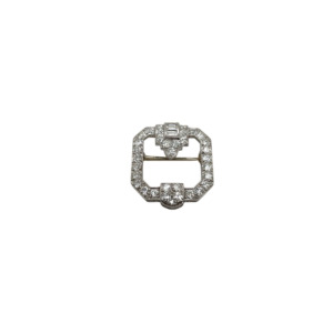 Tiffany & Co Art Deco Platinum Diamond Brooch