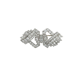 Platinum Diamond Brooch