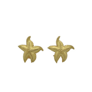 Tiffany & Co. 18K Yellow Gold Star-Fish Earrings