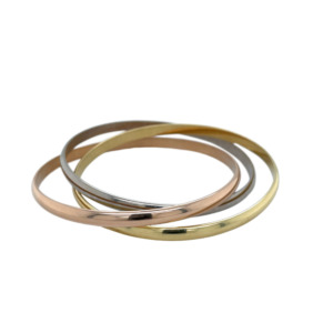 Vintage Cartier, 18K Rose, White, and Yellow Gold Bracelet