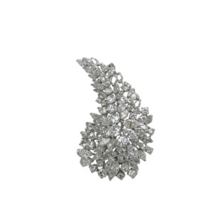 Platinum Diamond Brooch
