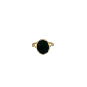 14k Yellow Gold Bloodstone Ring