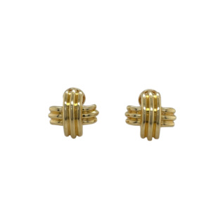 Tiffany & Co. 18K Yellow Gold X Earrings