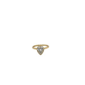 18K Yellow Gold Diamond Engagement Ring