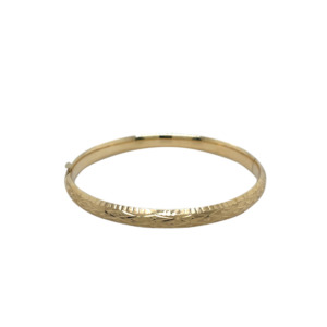 14K Yellow Gold Bangle Bracelet