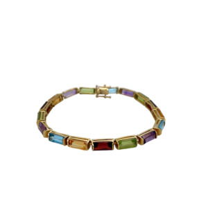 H Stern 18K Yellow Gold Rainbow Bracelet