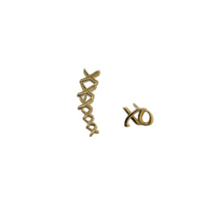 Tiffany & Co. 18K Yellow Gold Huggies and Kisses Stud Earrings