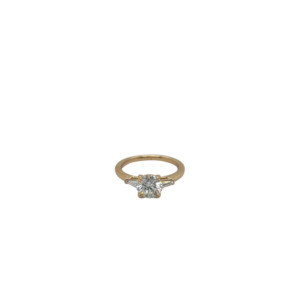 14K Yellow Gold Diamond Engagement Ring