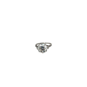 Art Deco Platinum Diamond Engagement Ring