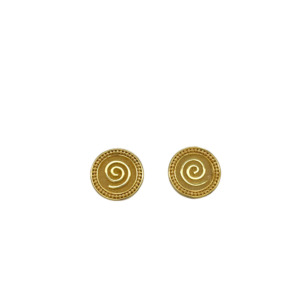 18K Yellow Gold Greek Earrings
