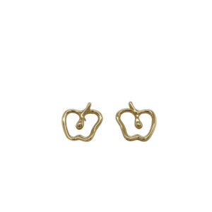 Tiffany & Co. 18K Yellow Gold Apple Earrings