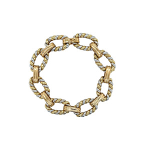 18K Yellow and White Gold Bracelet