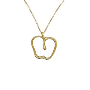 Tiffany & Co. 18K Yellow Gold Apple Pendant