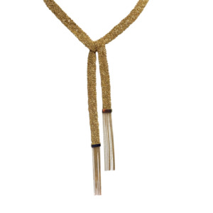 18K Yellow Gold Mesh Necklace