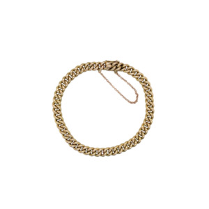 14K Yellow Gold Curb Link Bracelet