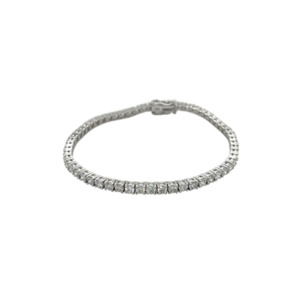 14K White Gold Diamond Tennis Bracelet