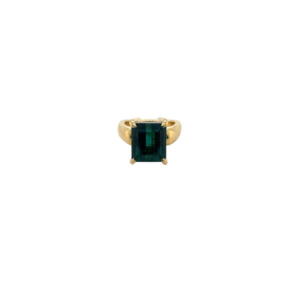 18K Yellow Gold Indicolite Tourmaline Ring
