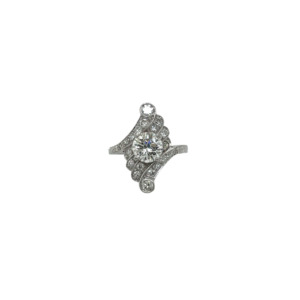 Platinum Diamond Cluster Ring