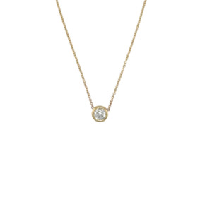 14K Yellow Gold Diamond Pendant