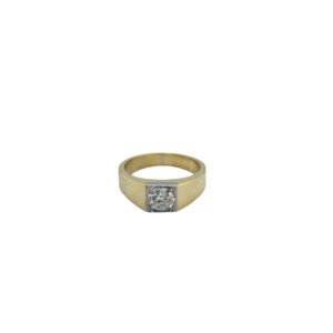 18K Yellow Gold Diamond Ring