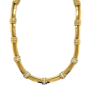 Tiffany & Co. 18K Yellow Gold Diamond Necklace