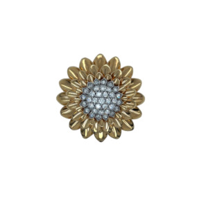 Tiffany & Co. 14K Yellow Gold Diamond Brooch