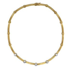 Tiffany & Co. 18K Yellow Gold Diamond Necklace