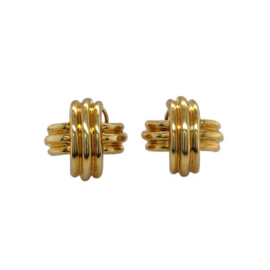 Tiffany & Co. 18K Yellow Gold X Earrings