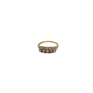 Antique 14K Yellow Gold Seed Pearl Band