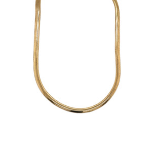 Retro 14K Yellow Gold Snake Chain
