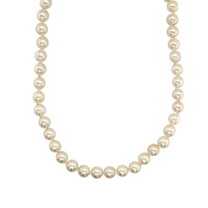 Mikimoto 18K Yellow Gold Pearl Necklace