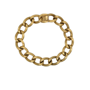 14K Yellow Gold Oval Link Bracelet