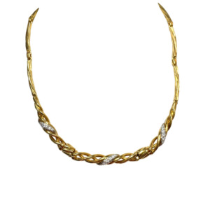 Tiffany & Co. 18K Yellow Gold Diamond Necklace
