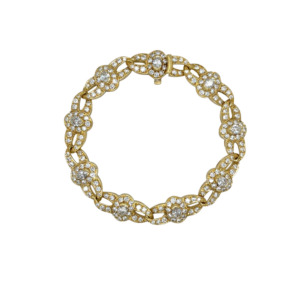 Fred Paris 18K Yellow Gold Diamond Bracelet
