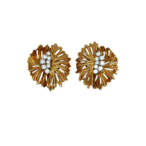 Dankner 18K Yellow Gold Diamond Earrings
