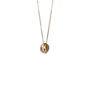 Cartier 18K Rose Gold Rolling Ring Pendant